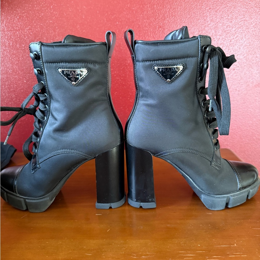 PRADA Triangle-logo 110mm Boots women
